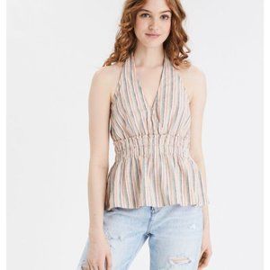 AE Halter Smocked Babydoll Top - NEVER WORN